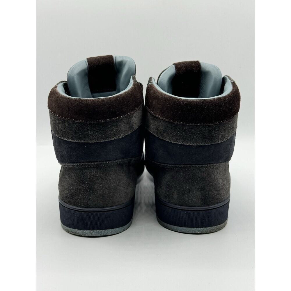 RARE!!! LOUIS VUITTON Tribe Blue Brown Suede Nubuck High Top Sneakers Sz LV 6.5 - Picture 9 of 16